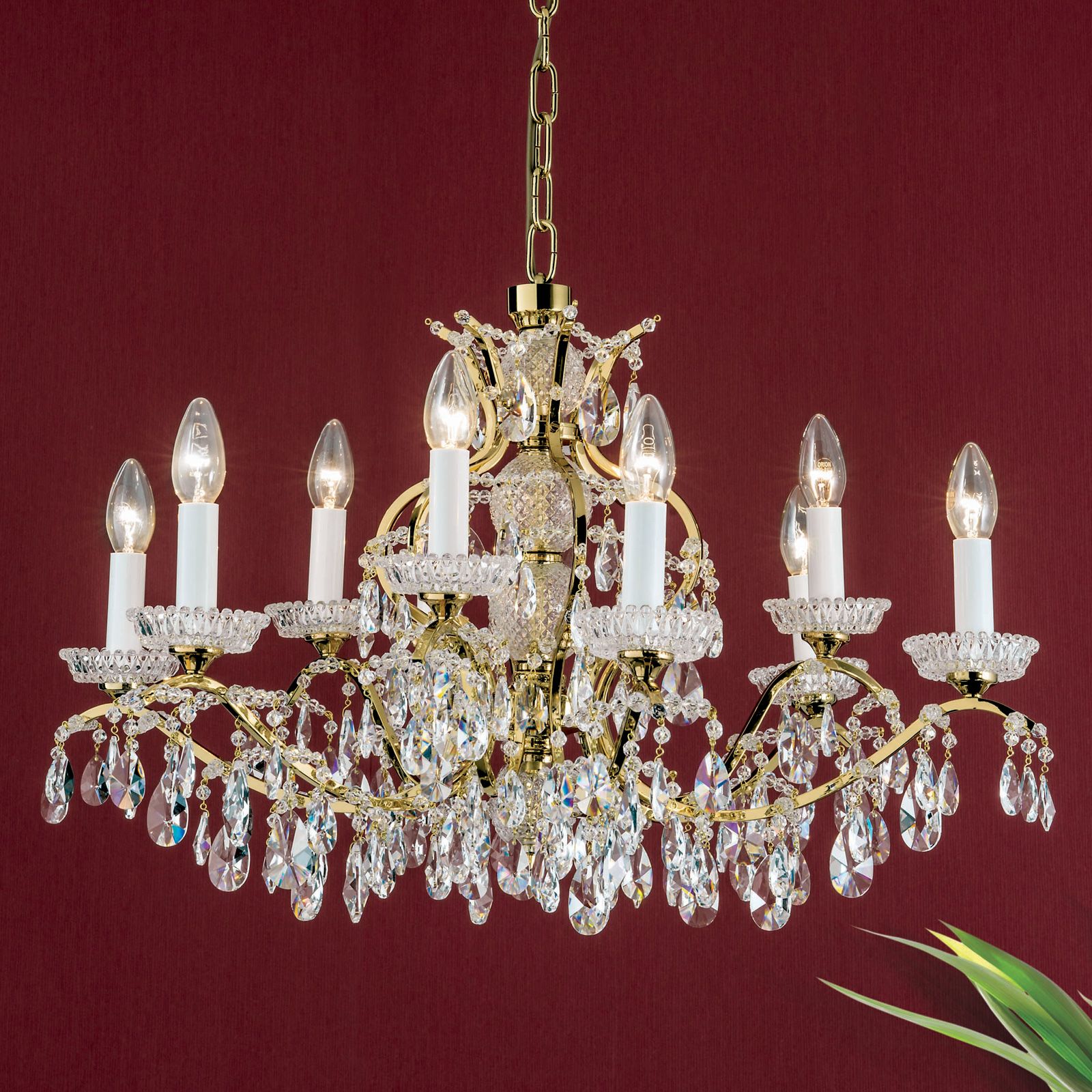 Luster HIROHITO, 9-flammig, Gold