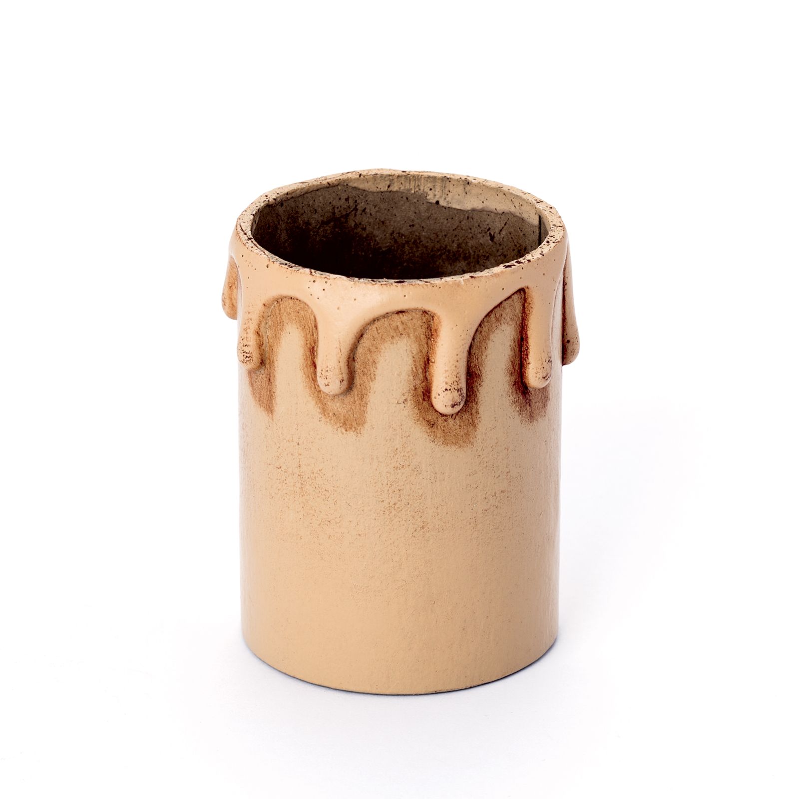 Kerzenhülse mit Tropfen, E27, 60 mm, Antik