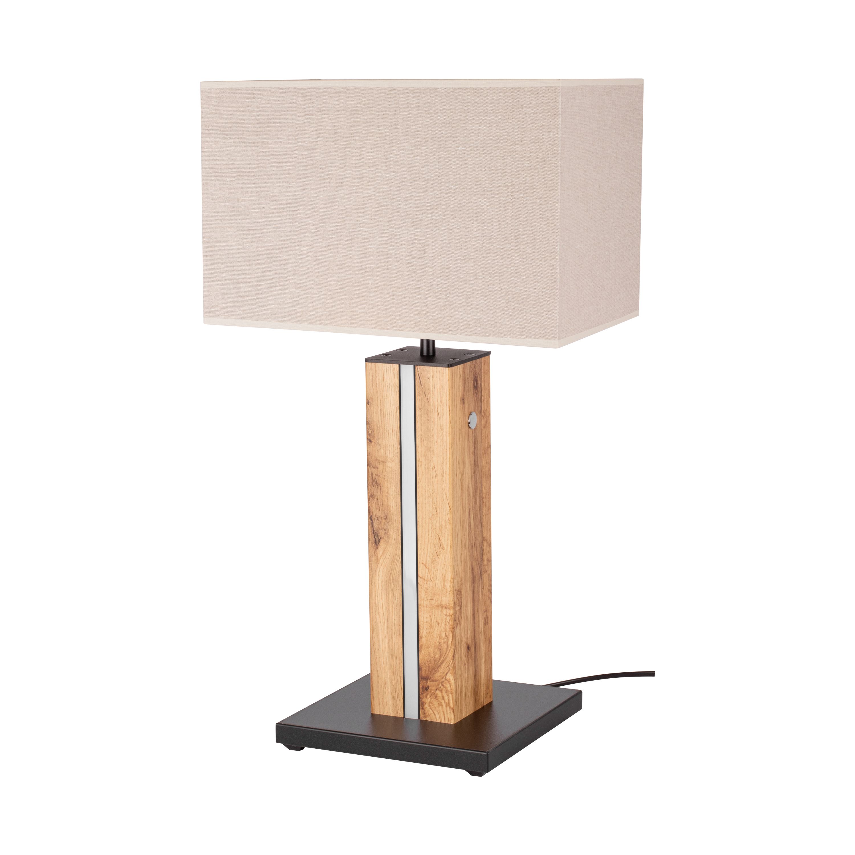Table lamp SONAS, oak/black