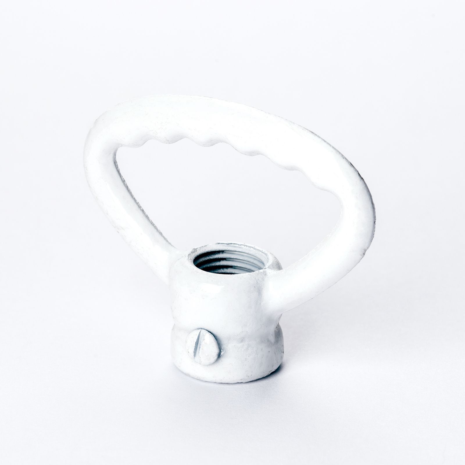 Centering ring nipple, thread M10x1, white