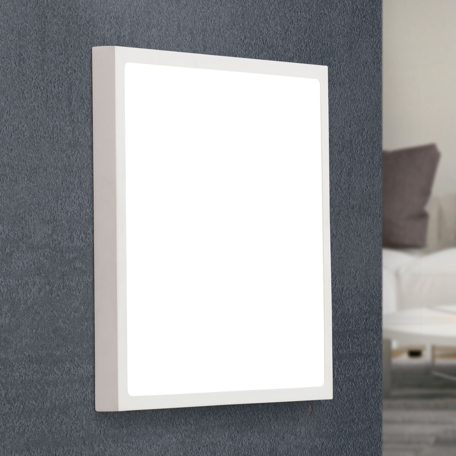 LED Deckenleuchte LERO, eckig, Weiß, 4000K