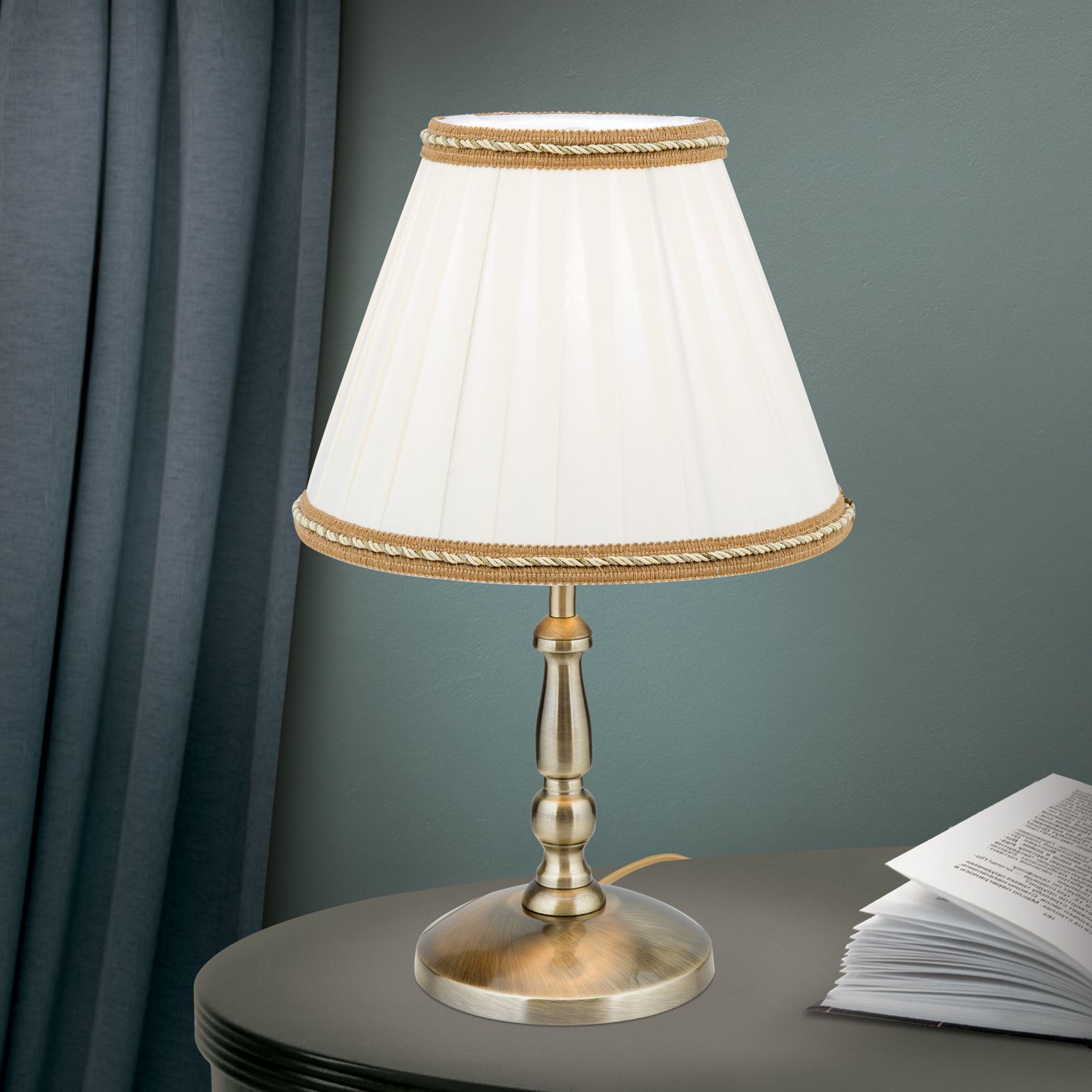 Table lamp TONIA, patina, H40cm