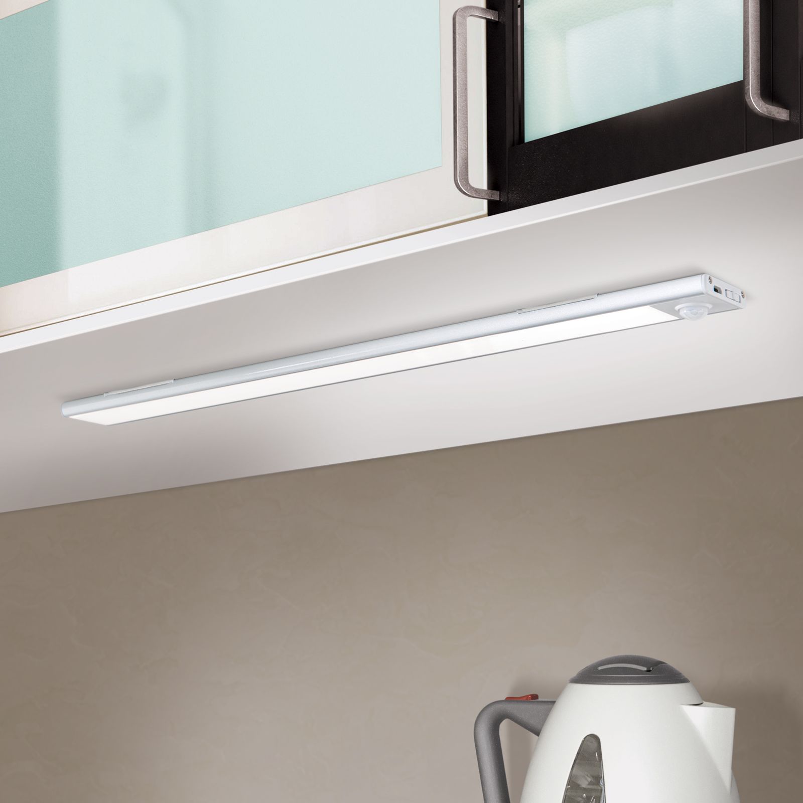 LED Battery light NORMAN, silver