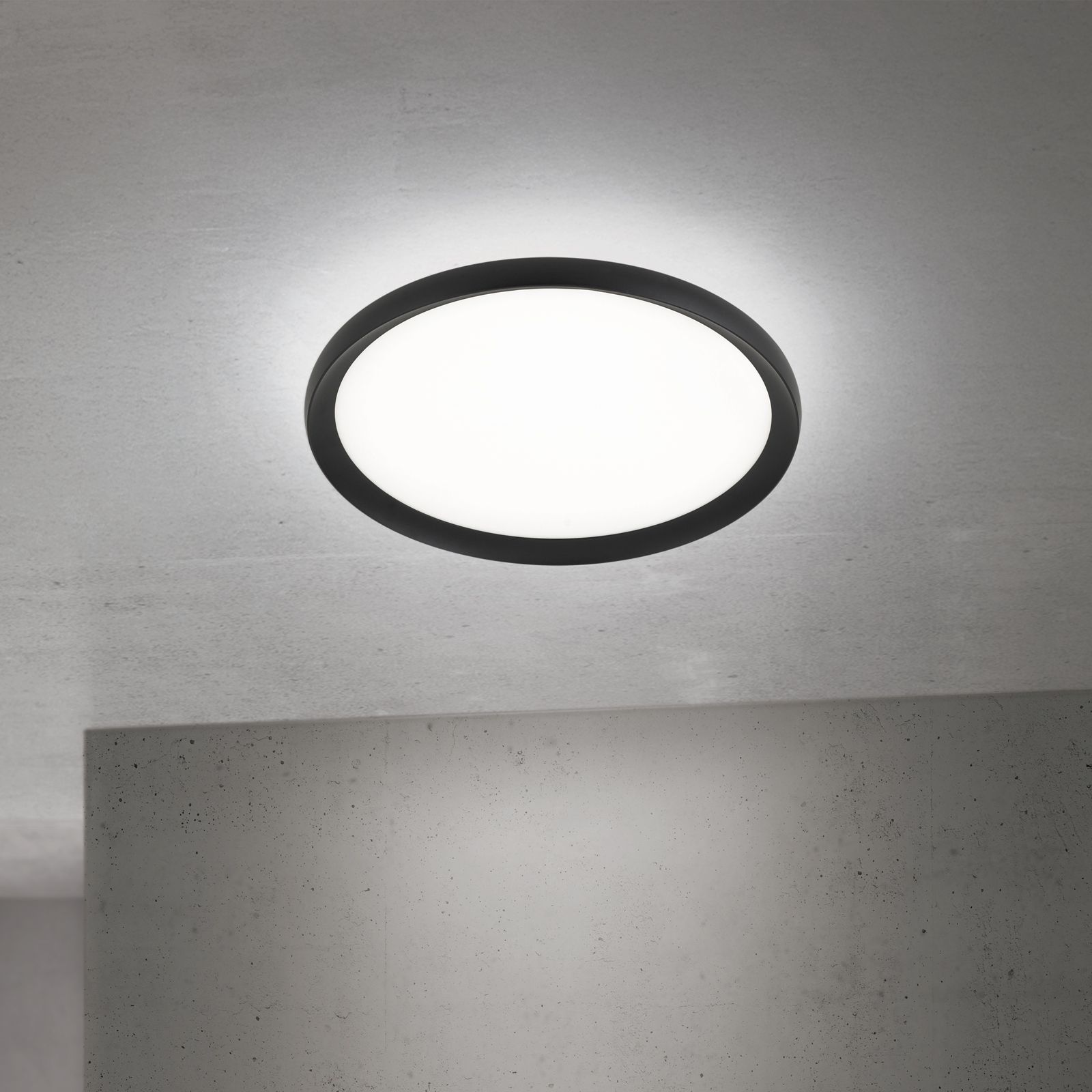 LED Deckenleuchte KANT, Ø 40cm, Schwarz
