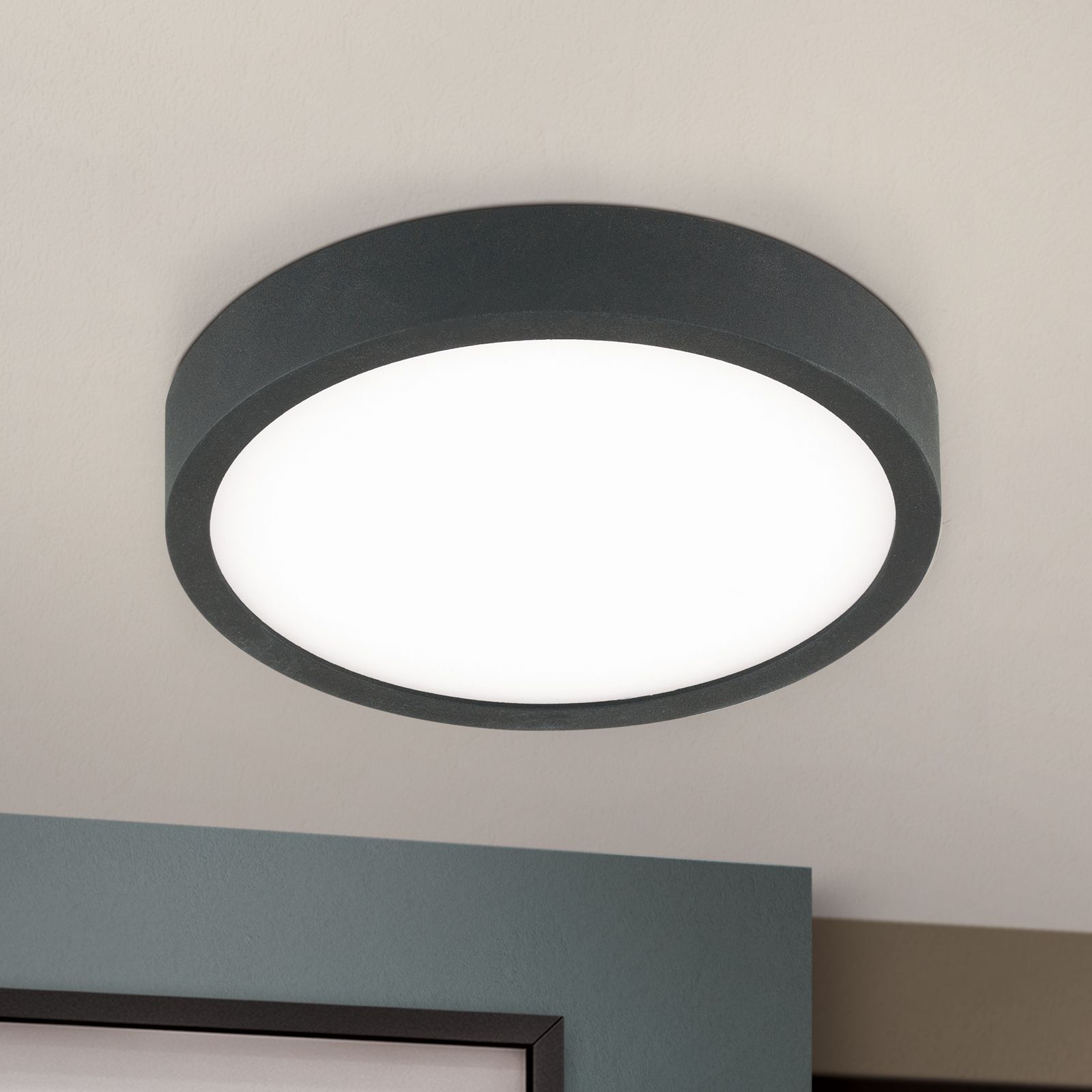 LED Deckenleuchte BULLY, Ø 14 cm, Schwarz
