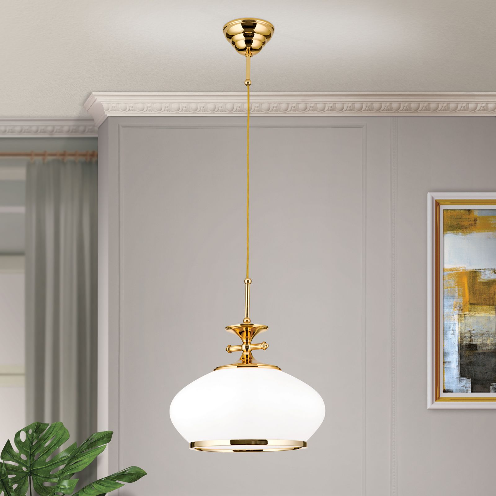Hängeleuchte EMPIRE, Gold, 32cm