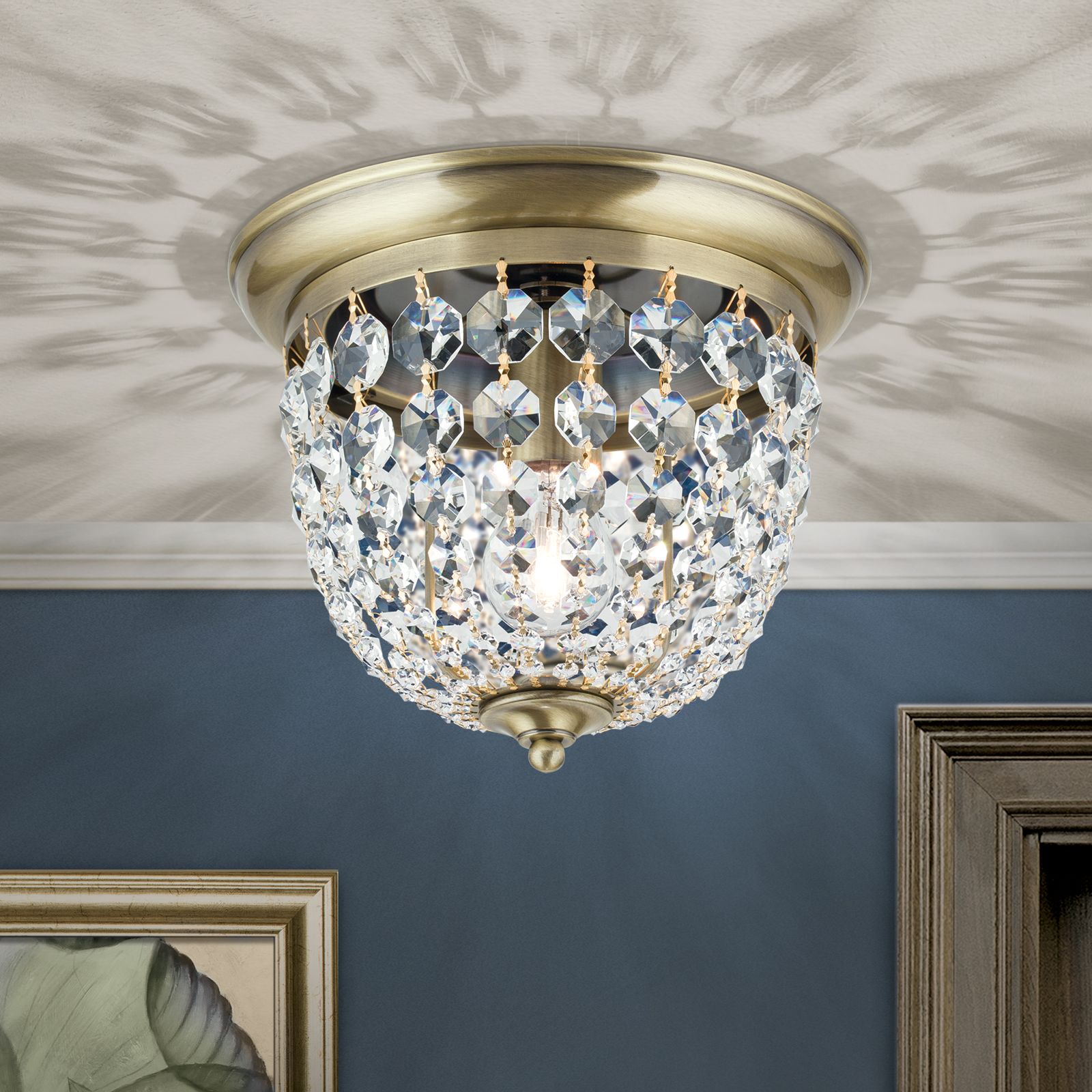 Ceiling light PLAFOND, Ø 26cm, patina