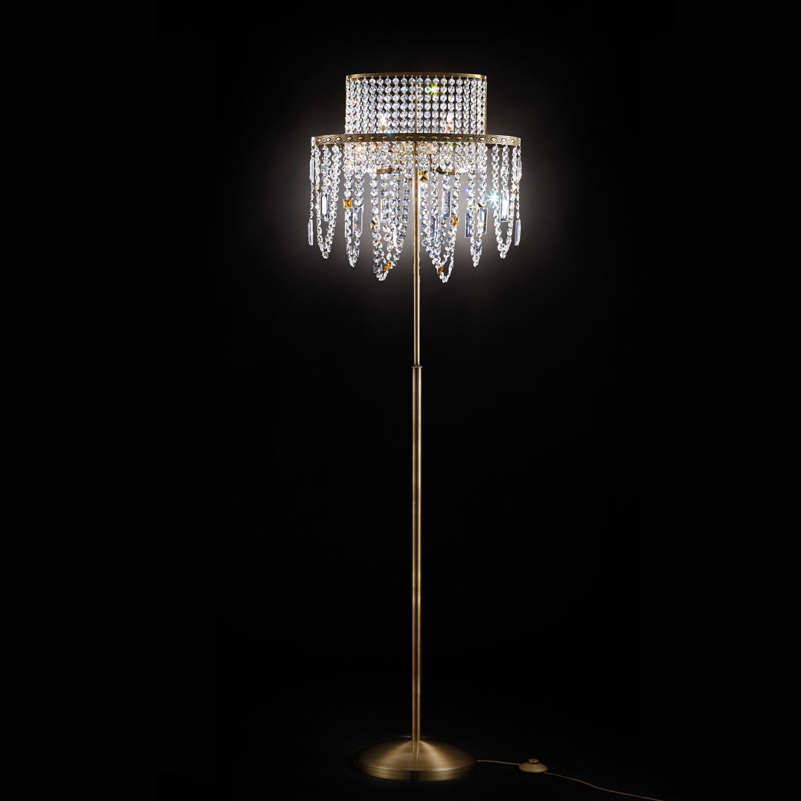 Floor lamp KRISTALLDESIGN, patina