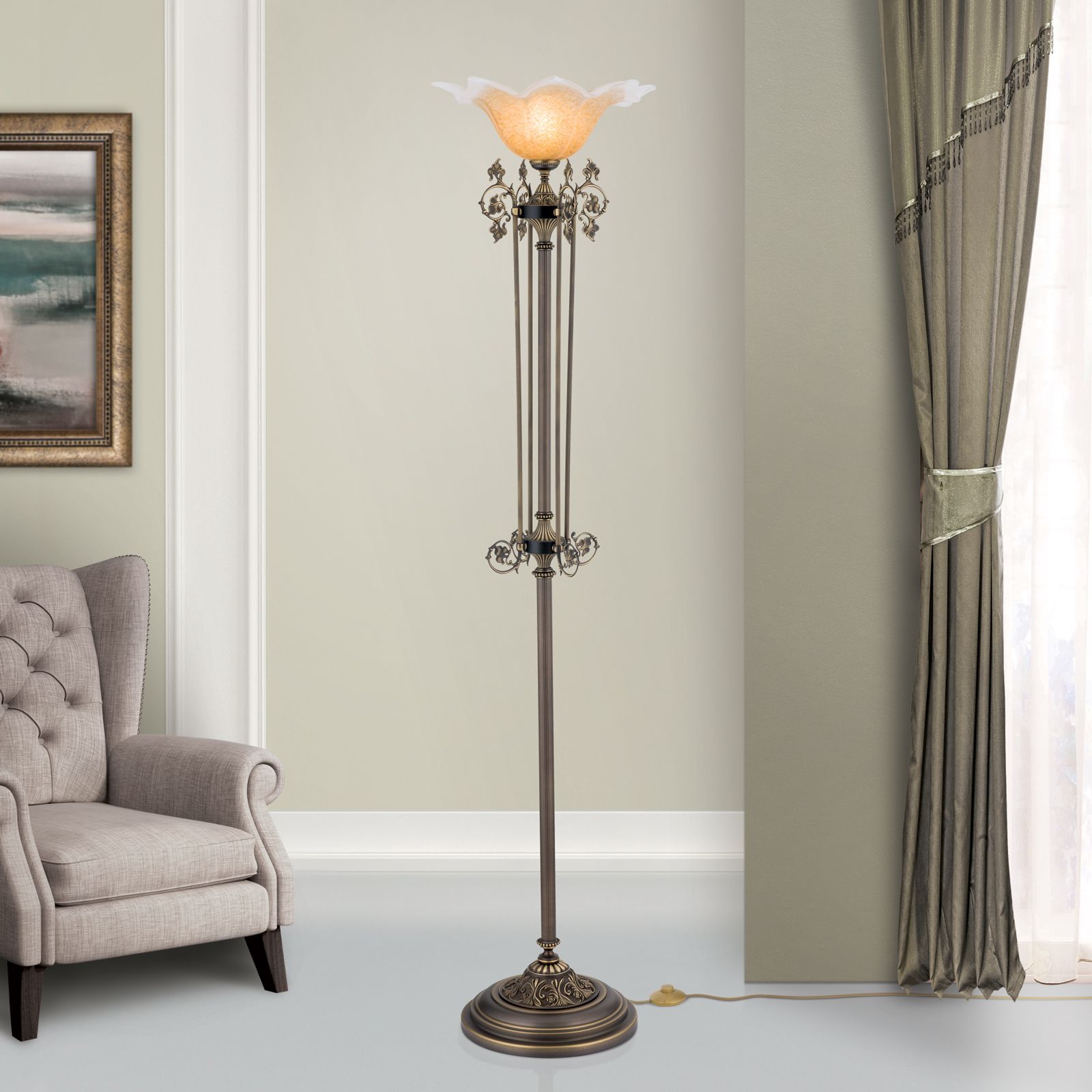 Floor lamp TOSCA, old patina