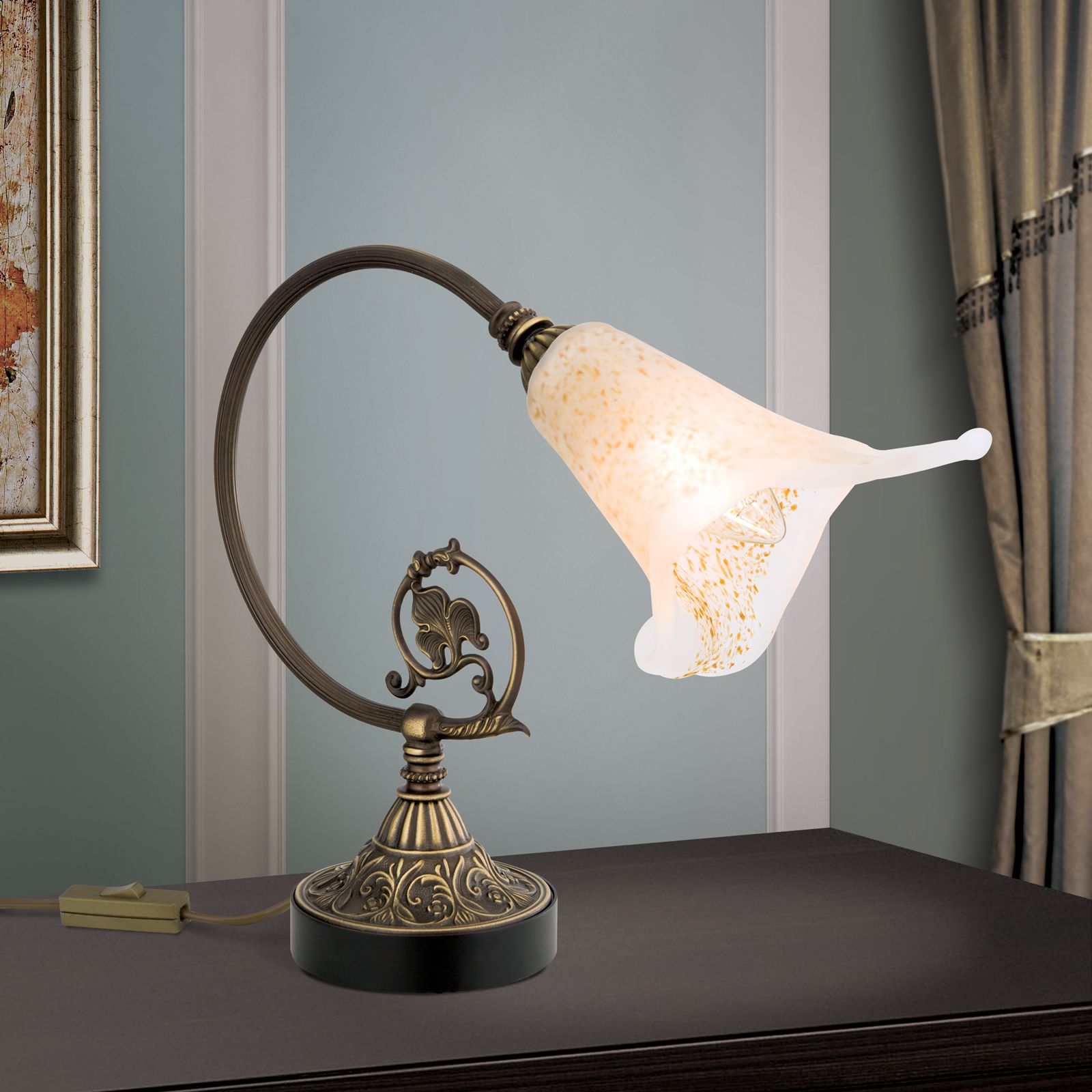 Desk lamp TOSCA, old patina
